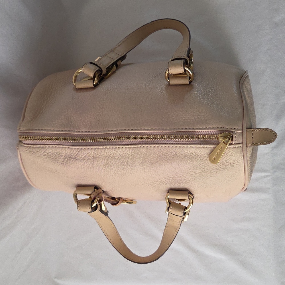 Michael Kors Pebble Leather Blush Grayson Satchel Handbag - Picture 9 of 16